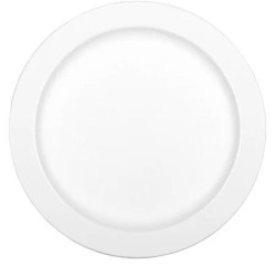 Prato Branco 24 Cm Pp 6 Unid