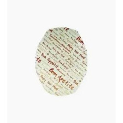 Tampa Cartão Oval (100 Unid)