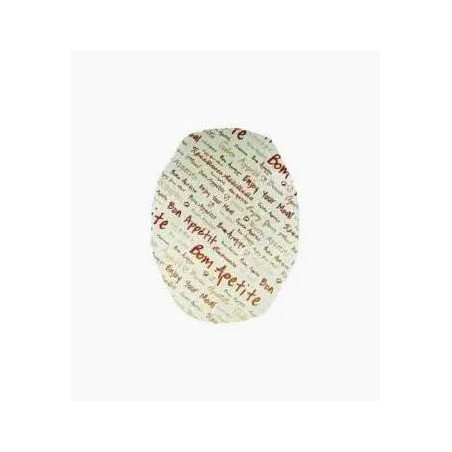 Tampa Cartão Oval (100 Unid)