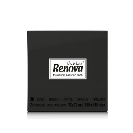 Guardanapo 22 X 22 2f Renova Preto